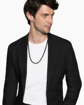 Curb Chain Necklace in Black Titanium, 8mm